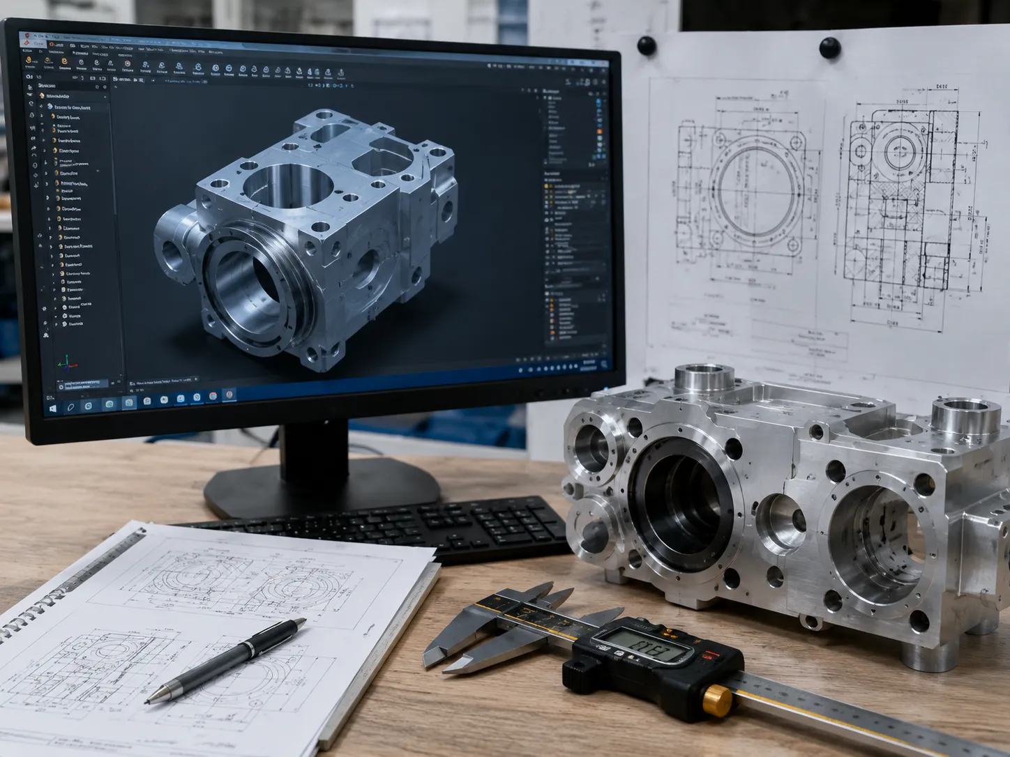 Đánh giá bản vẽ và mô hình 3D trước gia công