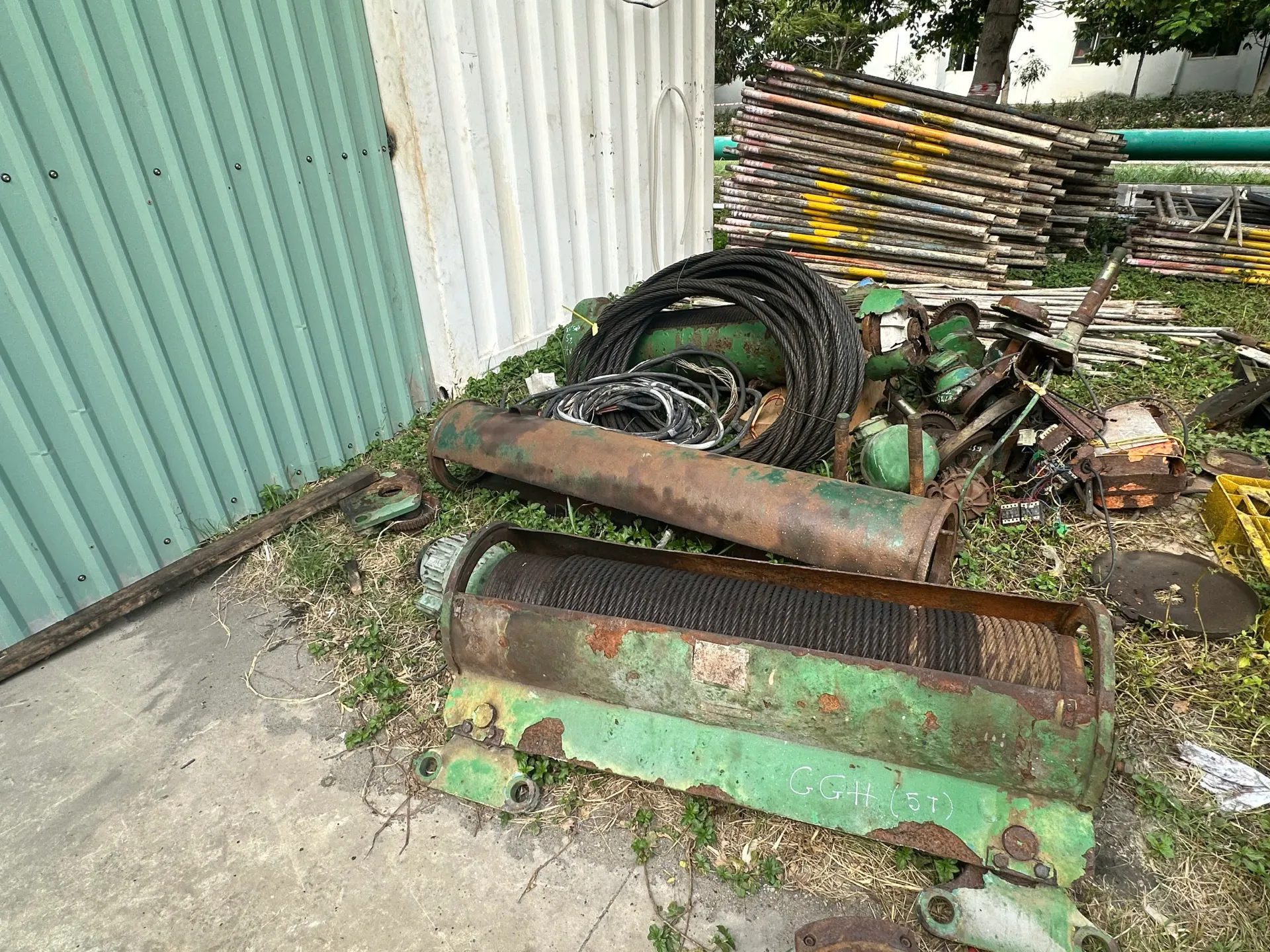 Tang cuốn cáp motor hộp số và puly palang