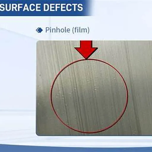 Lỗi bề mặt pinhole trên màng film