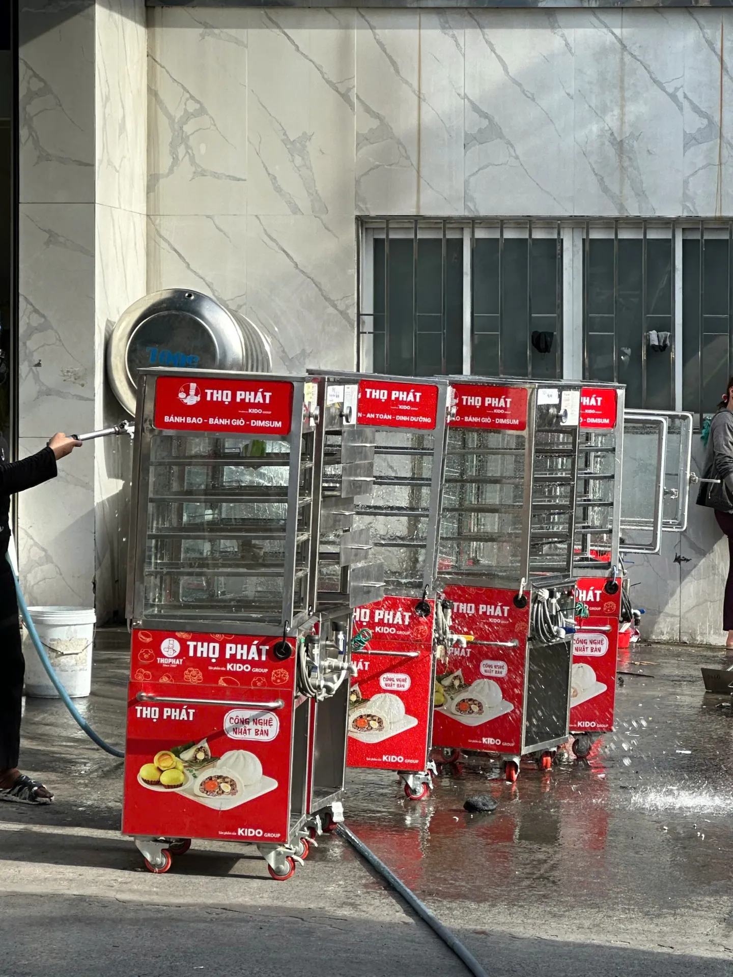 Sản phẩm inox thành phẩm được vệ sinh và kiểm tra